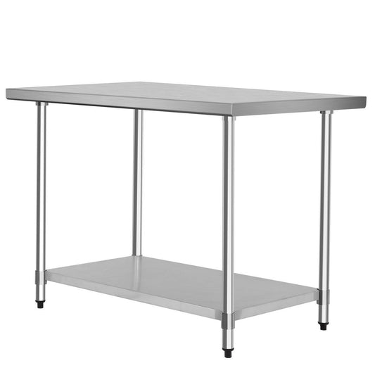 30 x 48 Inch Stainless Steel Table Commercial Kitchen Worktable, Silver Kitchen Tools   at Gallery Canada