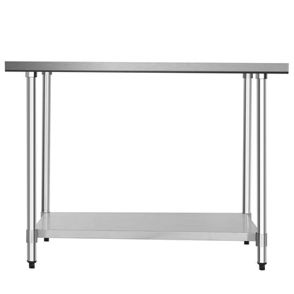 30 x 48 Inch Stainless Steel Table Commercial Kitchen Worktable, Silver Kitchen Tools   at Gallery Canada