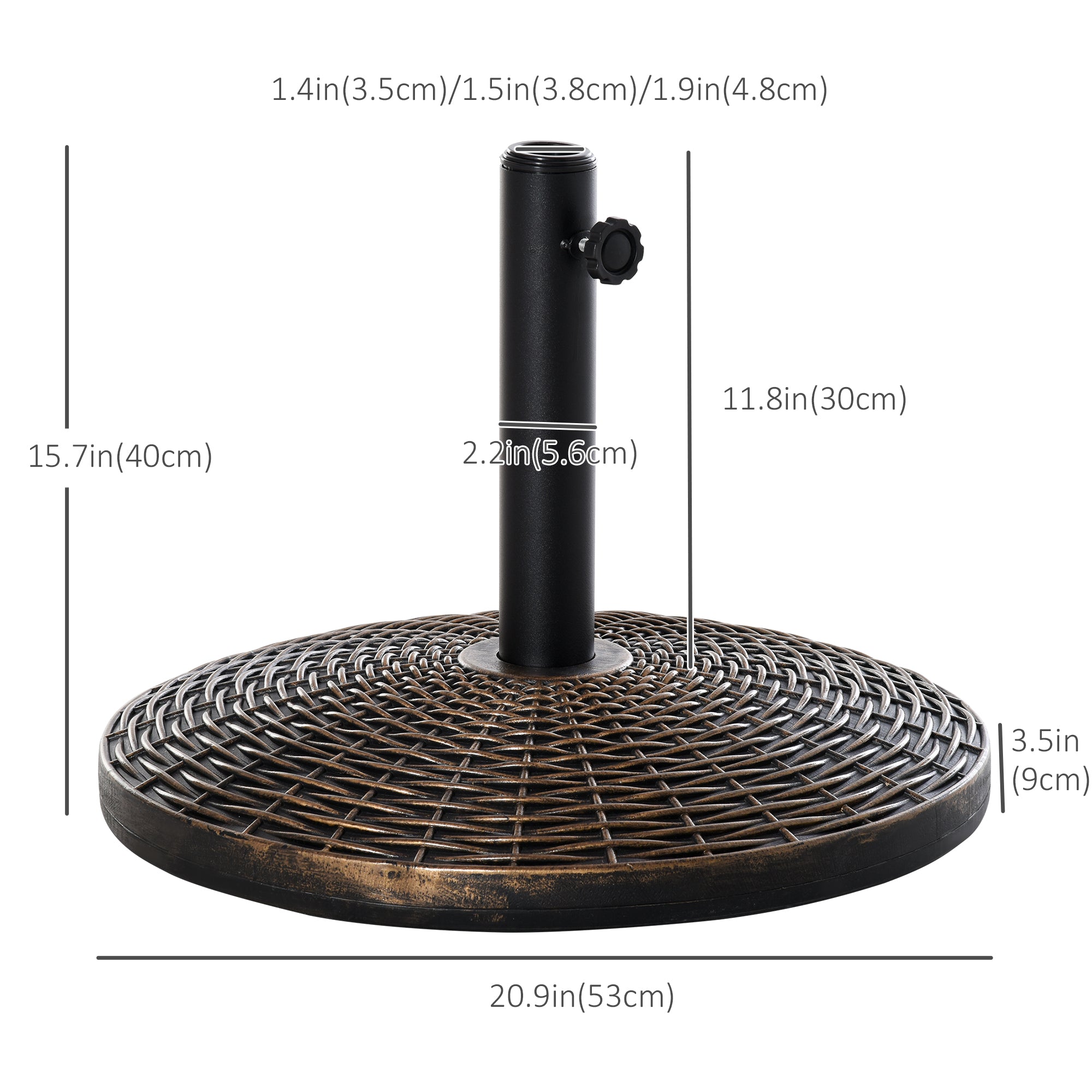 55 lbs Patio Umbrella Base 21