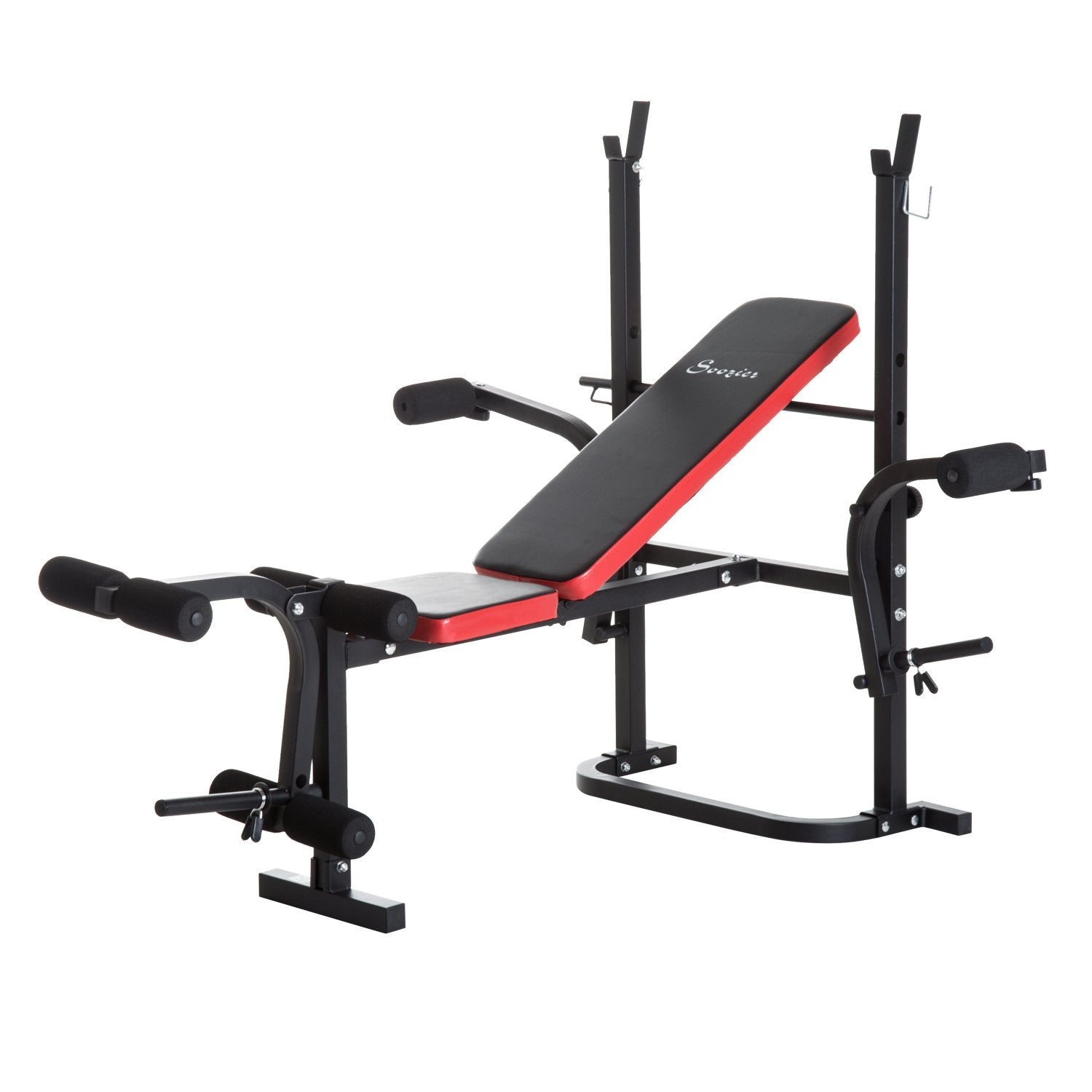 Multifunctional Adjustable Weight Bench with Leg Developer and Barbell Rack for Home Gym, Multi Colour Weight Benches Multi Colour  at Gallery Canada