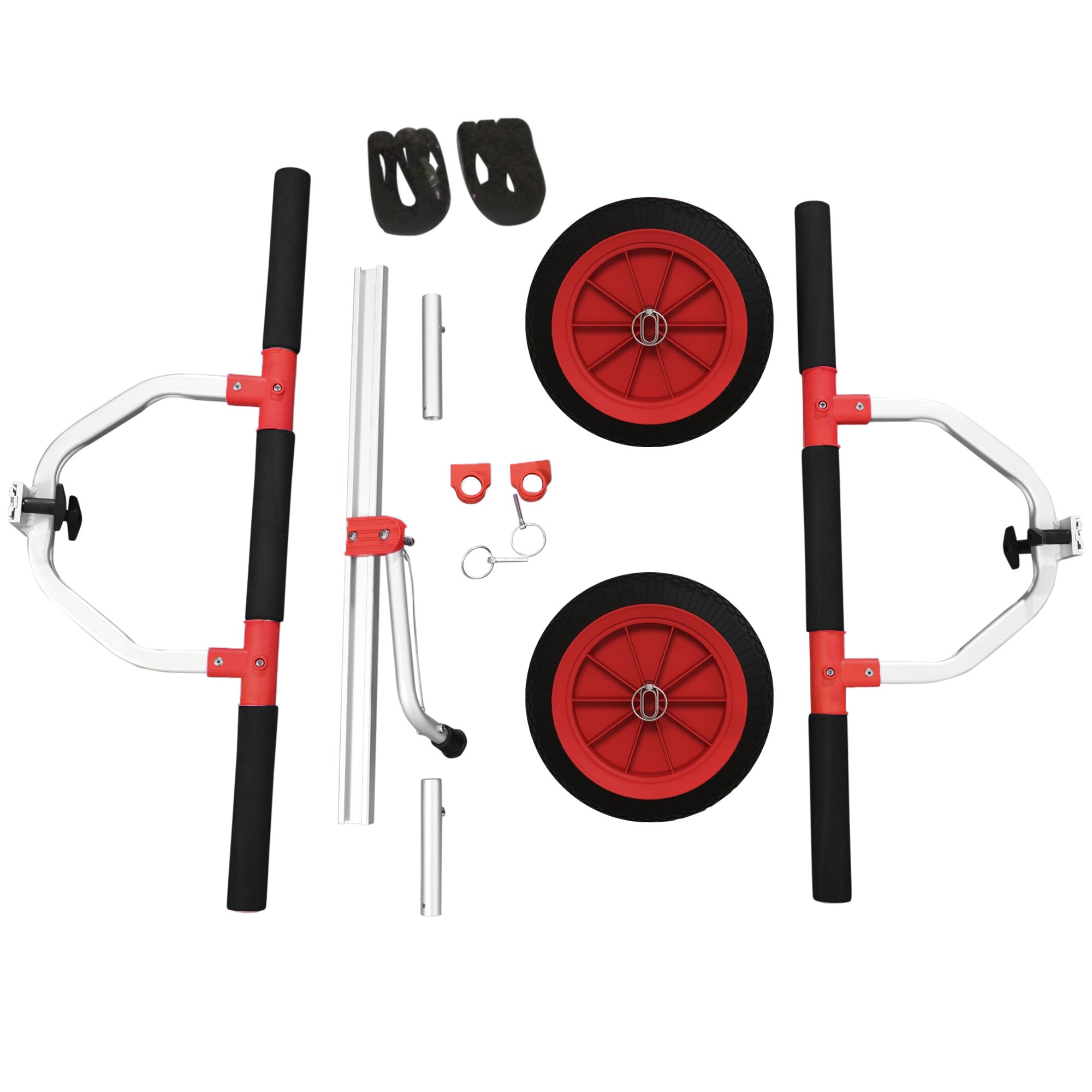 Kayak Cart Dolly Kayak Cart with Adjustable Width Red Kayak Carts at Gallery Canada