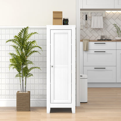 Modern Kitchen Pantry Storage Cabinet with Adjustable Shelf Small Storage Cabinet with Door and Shelves White Kitchen Pantry Cabinets   at Gallery Canada