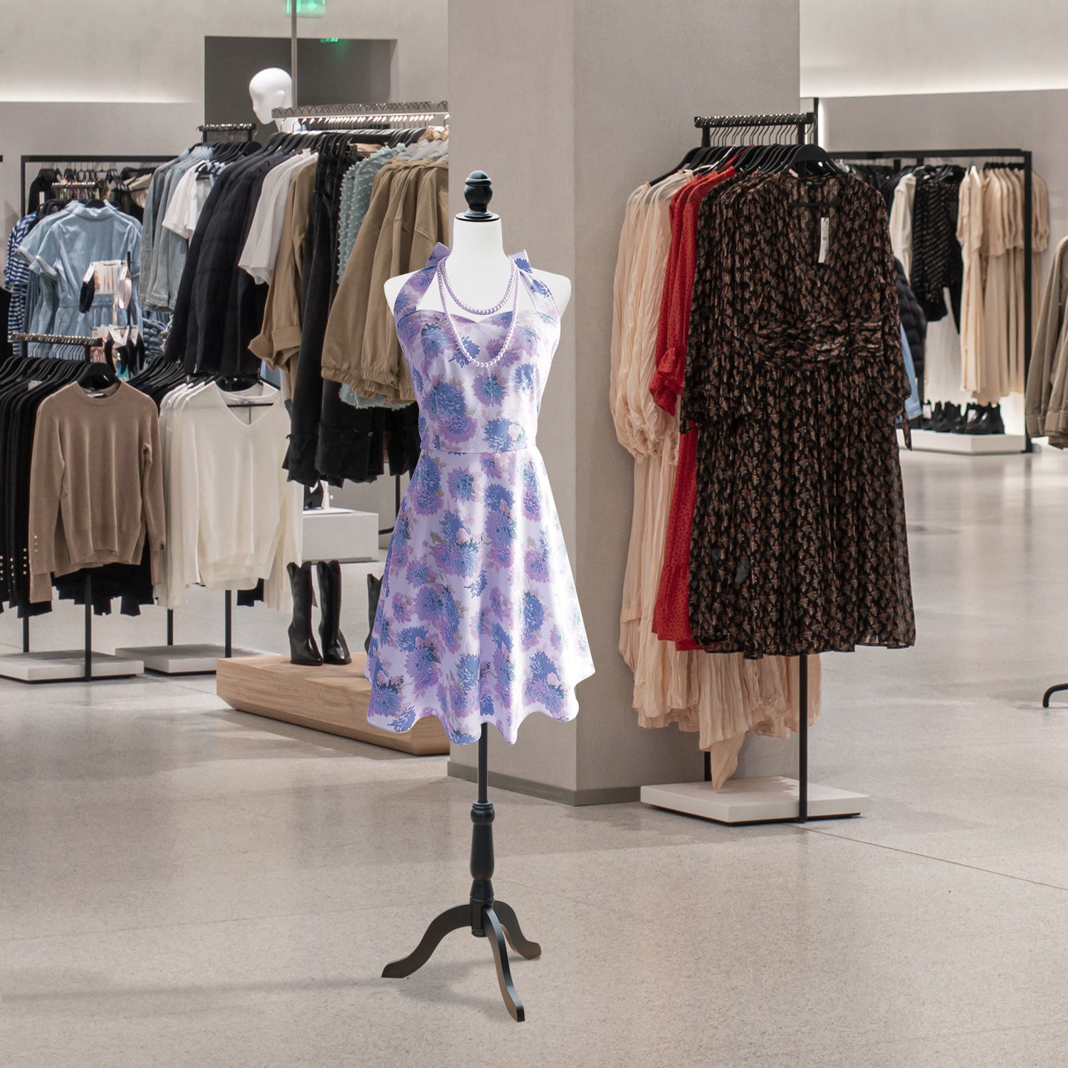 Female Mannequin Dress Form Torso Dressmaker Stand Display (White) Dress Form & Mannequins at Gallery Canada