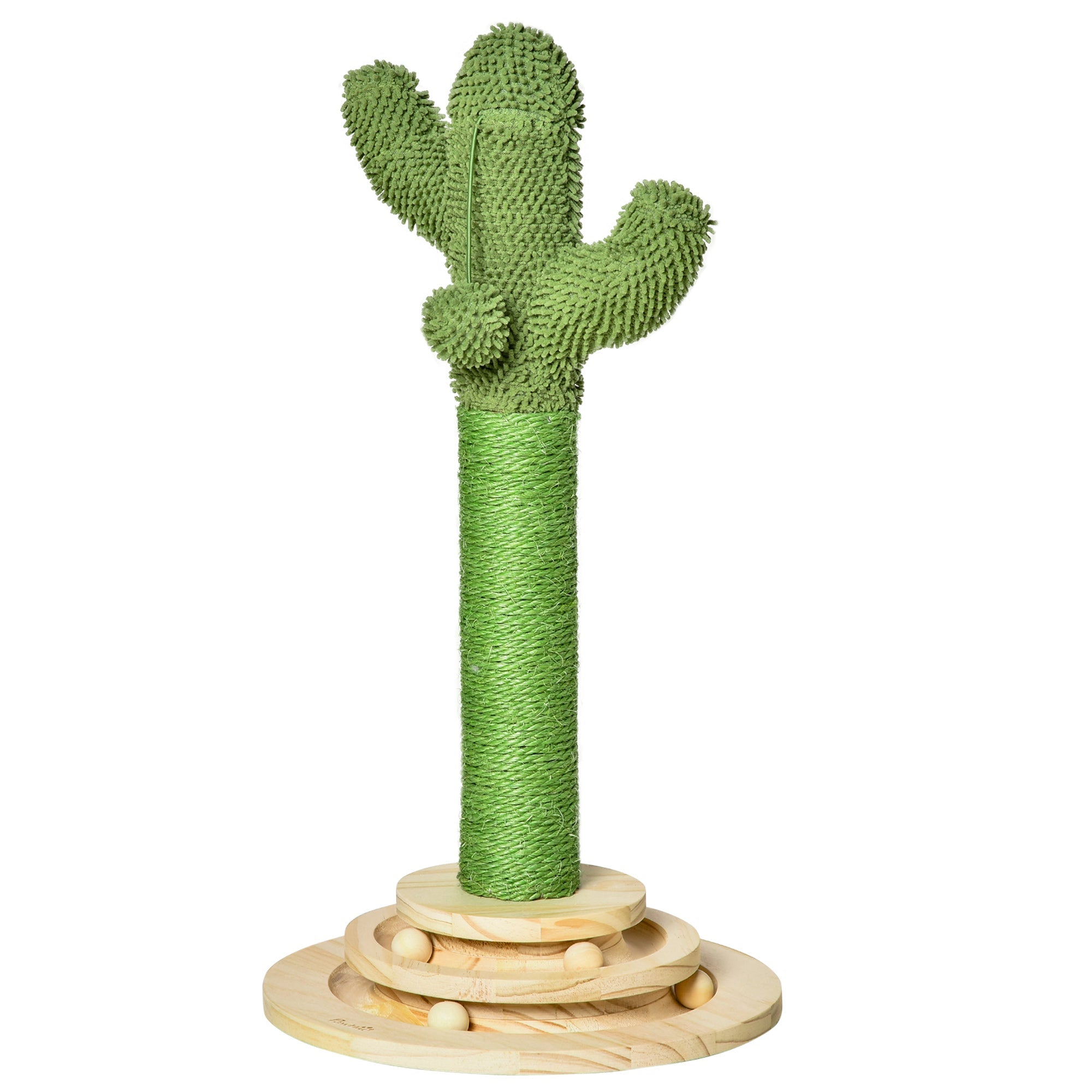 Cat Scratching Post, Cute Cactus Scratching Post, Nature Sisal Cat Scratcher with Ball Toys for Indoor Cats Cat Posts Multi Colour  at Gallery Canada