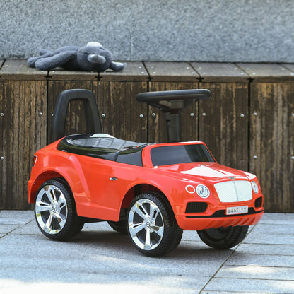 Bentley Bentayga Licensed Baby Car Foot To Floor with Horn Music, Under-Seat Storage, for 18-36 Months Red Push Cars for Toddlers   at Gallery Canada