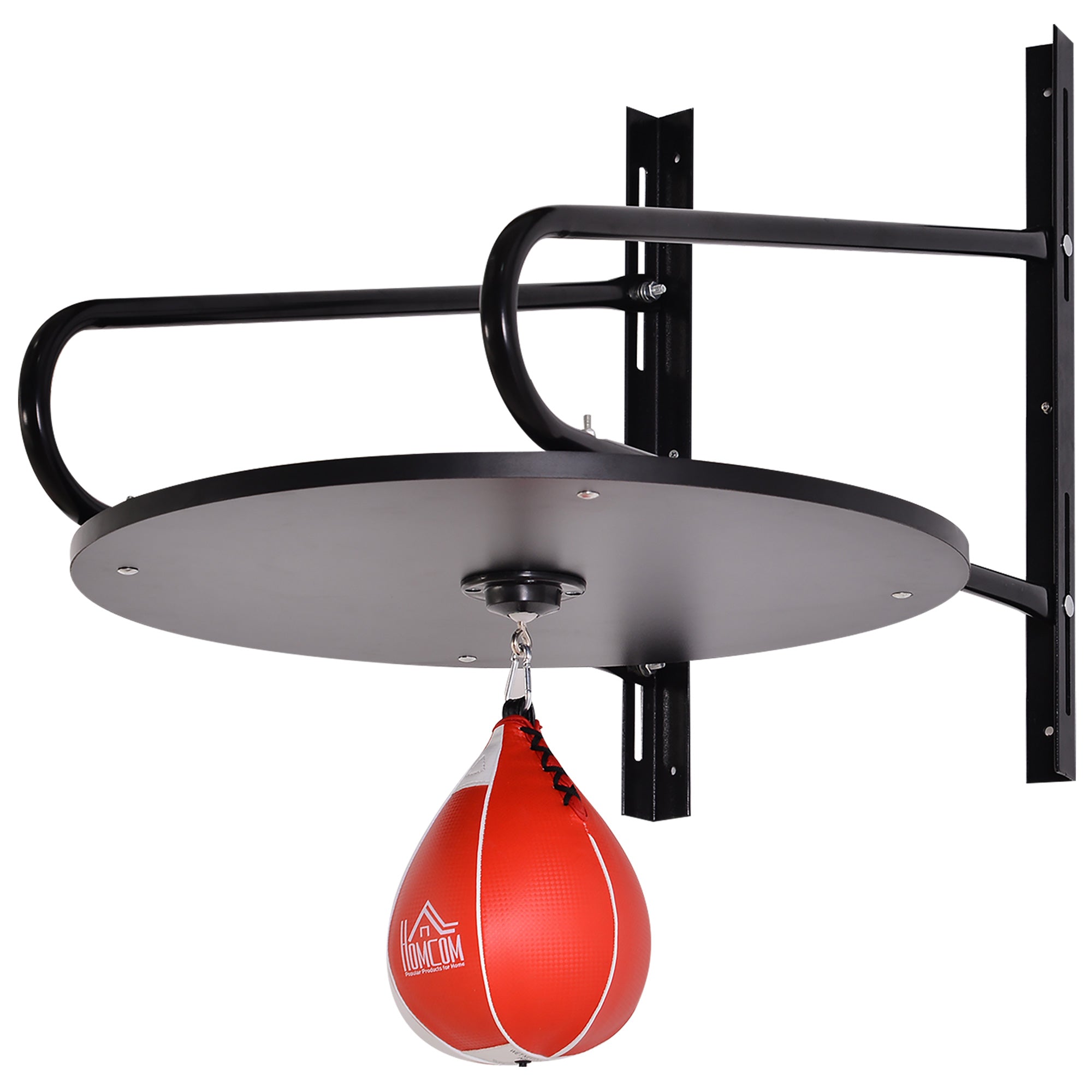 Wall-mounted Speed Bag Boxing Platform with Adjustable Height More-Strength Training Equipment   at Gallery Canada