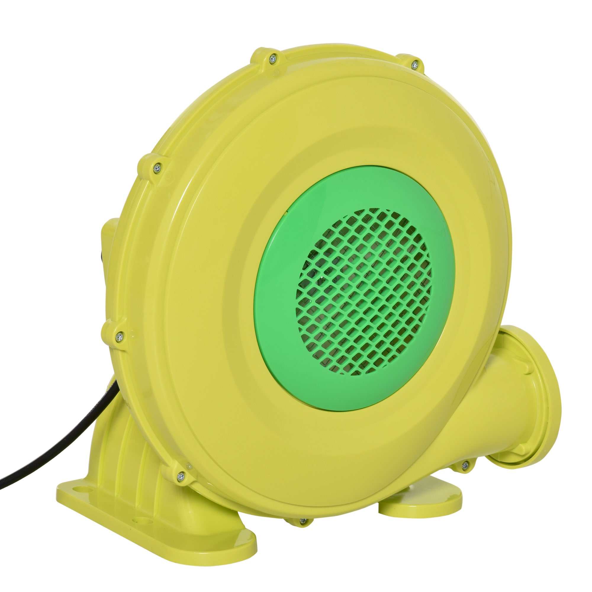 Electric Air Blower 450-Watt Fan Blower Compact and Energy Efficient Pump Indoor Outdoor for Inflatable Bounce House, Bouncy Castle and Pneumatic Swimming Pool, Yellow Inflatables at Gallery Canada