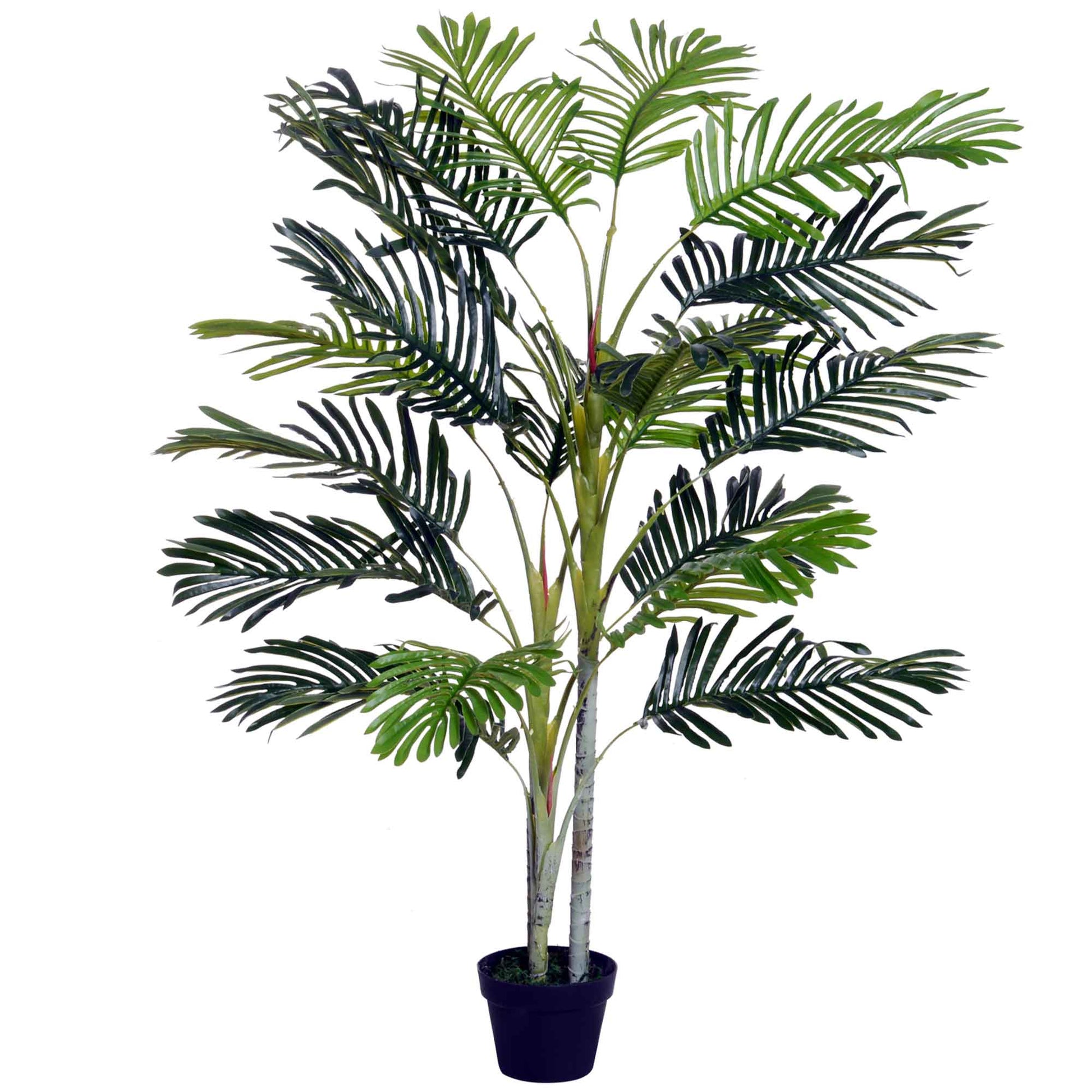 5FT Artificial Palm Tree, Fake Tropical Tree with Lifelike Leaves, Faux Plant in Pot for Indoor and Outdoor Decoration, Green Artificial Trees Green  at Gallery Canada