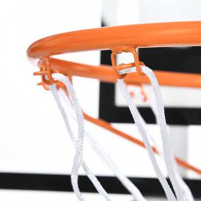 Wall Mounted Mini Basketball Hoop with 45" x 29" Backboard, Rim and All-Weather Net for Indoor and Outdoor Use Basketball   at Gallery Canada