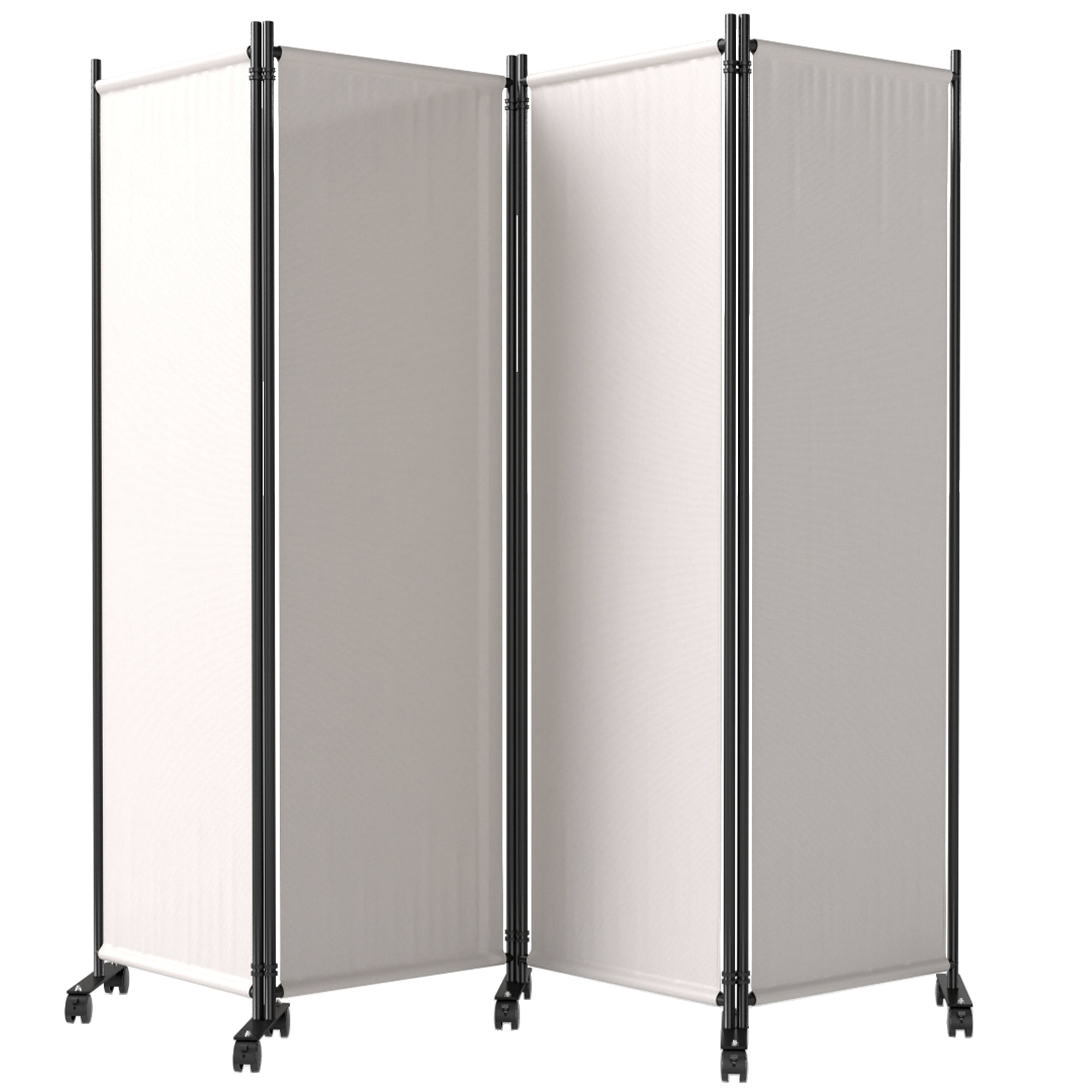 Folding Room Divider with Castor Wheels, Rolling Privacy Screen for Patio Backyard Pool Hot Tub, 5.6ft Tall Side Awnings at Gallery Canada
