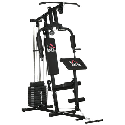 Multi-Exercise Home Gym Station with 99lbs Weight Stack, for for Back, Chest, Arms, Full Body Workout Power Towers   at Gallery Canada