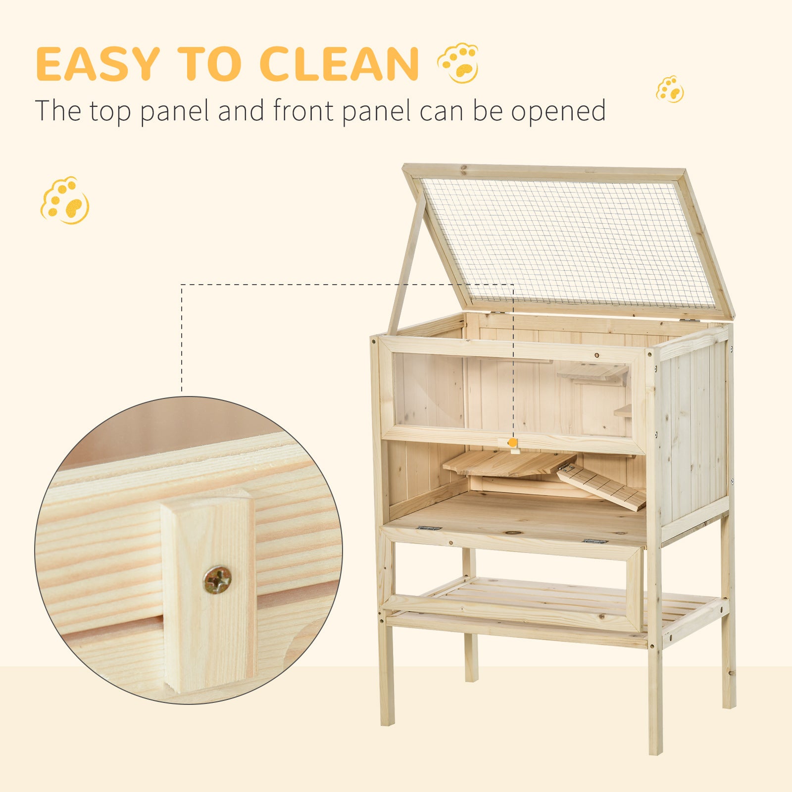 3 Tier Fir Wood Hamster Cage Mouse Rats Small Animals Play House Exercise Activity Center Hamster Cages at Gallery Canada