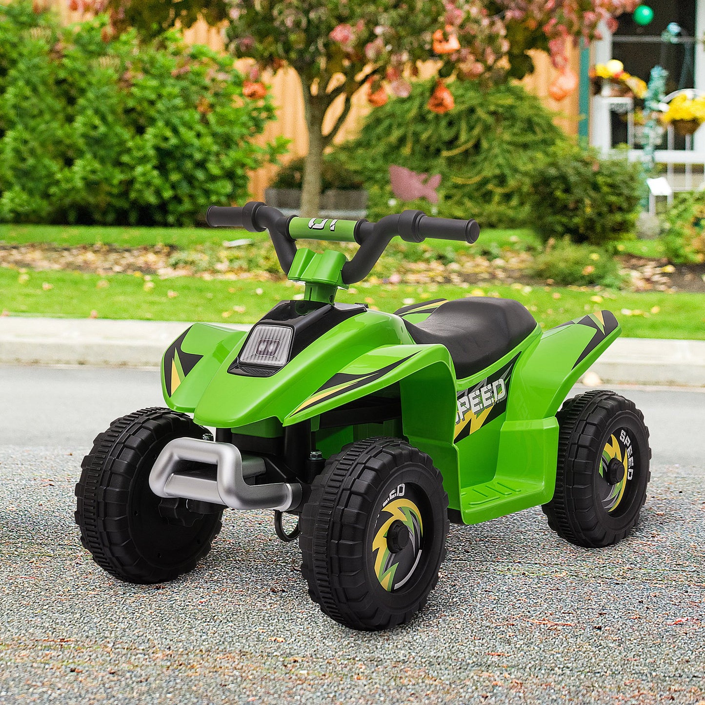 Kids Ride on ATV, 6V Battery Powered Quad Car with Forward, Reverse Switch, for Boys Girls 18-36 Months, Green Electric Toy Cars   at Gallery Canada