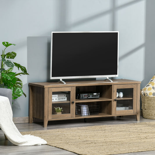 Fireplace TV Stand for TVs up to 60 inches, Wood TV Cabinet w/ Storage Doors or Living Room, Office, Grey Wash TV Stands   at Gallery Canada