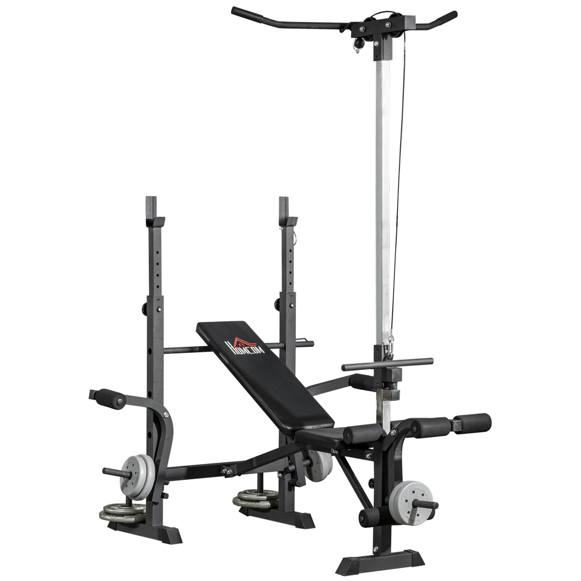 Adjustable Weight Bench with Pulley System for Home Gym Full Body Workout Weight Benches   at Gallery Canada