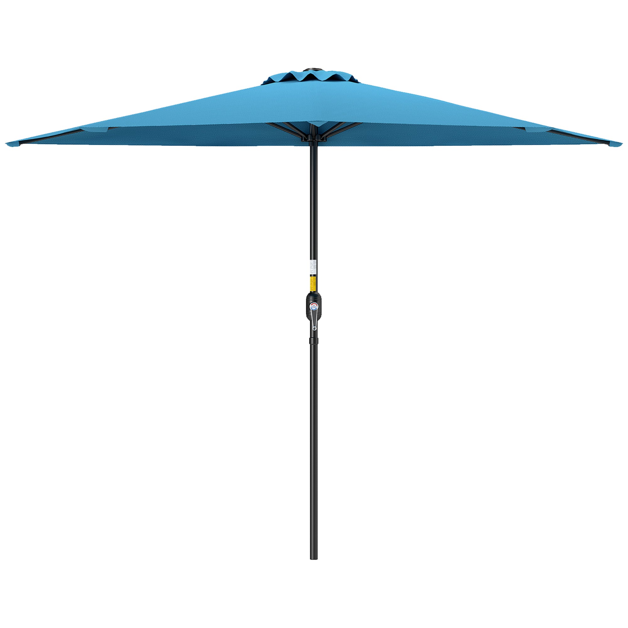 9ft Half Round Umbrella Outdoor Patio Garden Balcony Parasol Window Sun Shade w/ 5 Ribs, Light Blue Half Round Umbrellas Light Blue at Gallery Canada