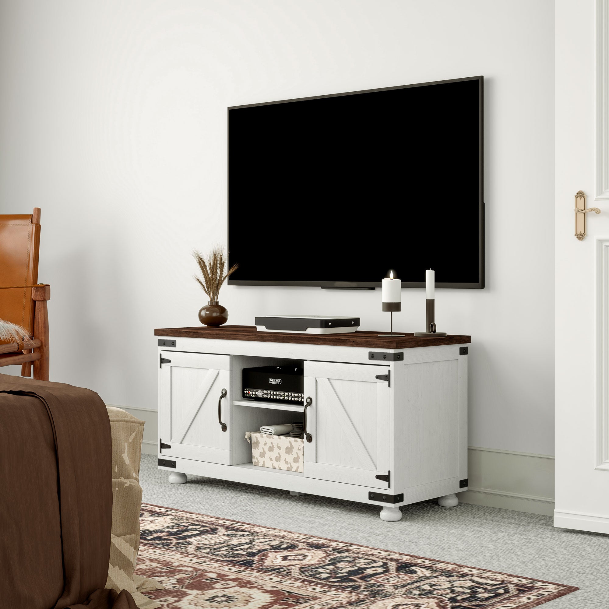 Farmhouse TV Stand for up to 50