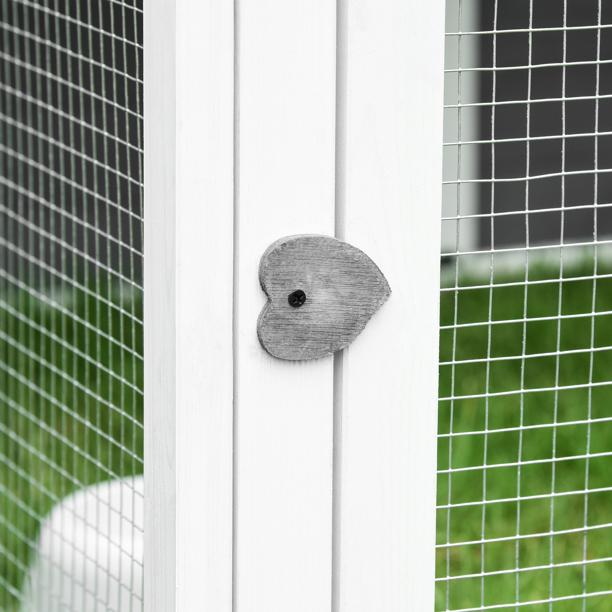 Rabbit Hutch with Openable Foldable Top, Door, for 1-4 Rabbits, for Outdoor, Backyard, Garden, Grey Rabbit Hutch at Gallery Canada