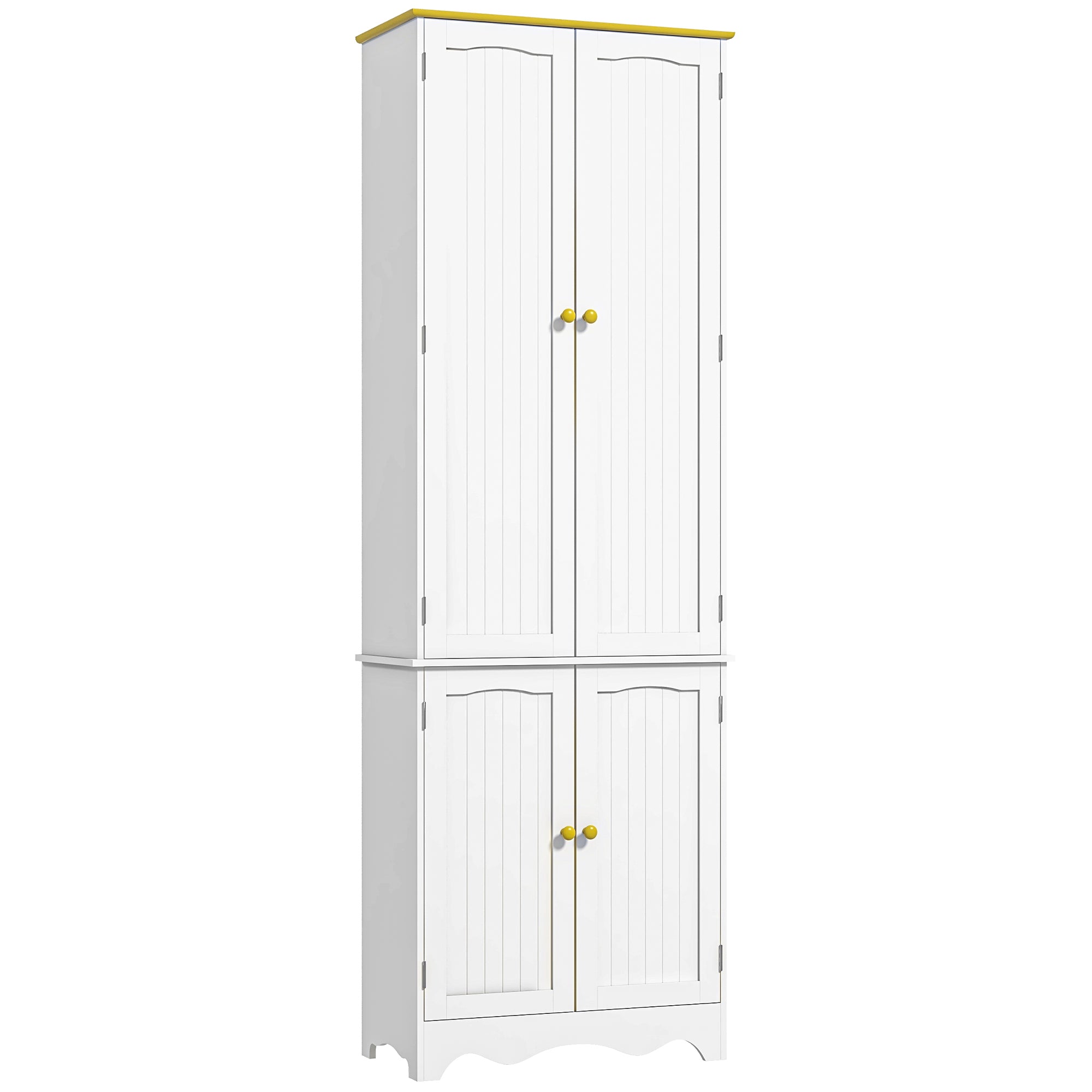 Freestanding Storage Cabinet, Kitchen Pantry Cabinet with 4 Shelves, 4 Doors, Kitchen Storage Cabinets for Dining Room Kitchen Pantry Cabinets   at Gallery Canada