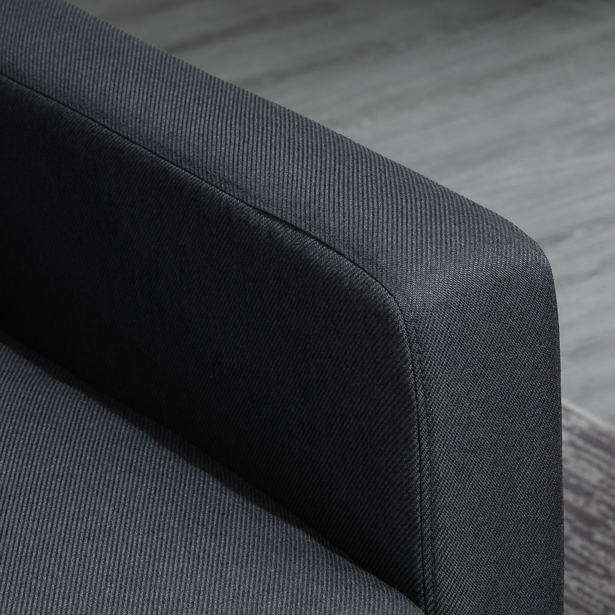 L-Shape Sofa, Modern Sectional Couch with Ottoman, Corner Sofa for Living Room, Dark Grey Sofas & Reclining Chairs at Gallery Canada