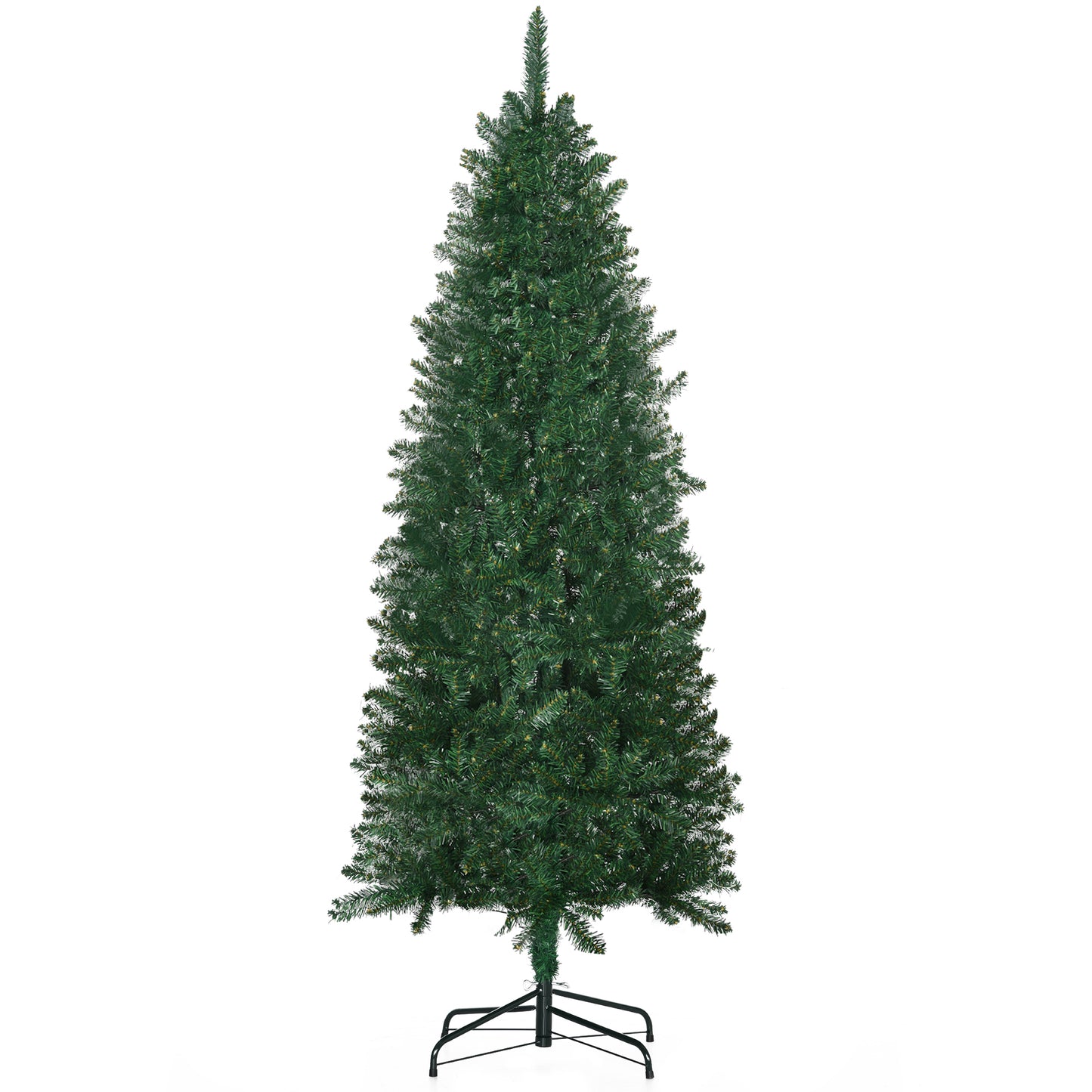 6ft Artificial Christmas Tree w/ Metal Stand Spruce Branch Tips Green Artificial Christmas Trees   at Gallery Canada