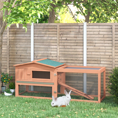 Wooden Rabbit Hutch Cage Bunny House Chicken Coop Habitats with Run Rabbit Hutch   at Gallery Canada