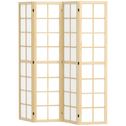 4 Panel Room Divider, 5.6 ft Folding Wall Divider Room Partition for Home Office, Bedroom, Living Room Room Dividers at Gallery Canada