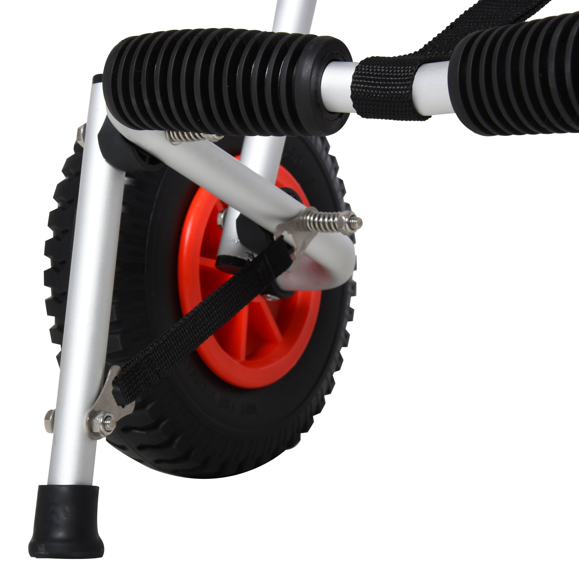 Kayak Cart Dolly with Flat-Free Wheels and Aluminum Frame for Kayaks, Canoes, Paddleboards, Folding Design, Silver Kayak Carts at Gallery Canada