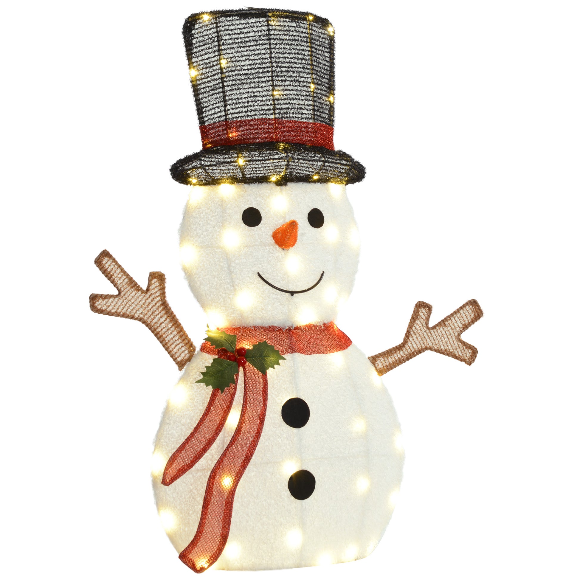 Light Up Snowman Yard Decoration, Lighted Snowman Christmas Decoration for Indoor and Outdoor, White Christmas Decorations   at Gallery Canada