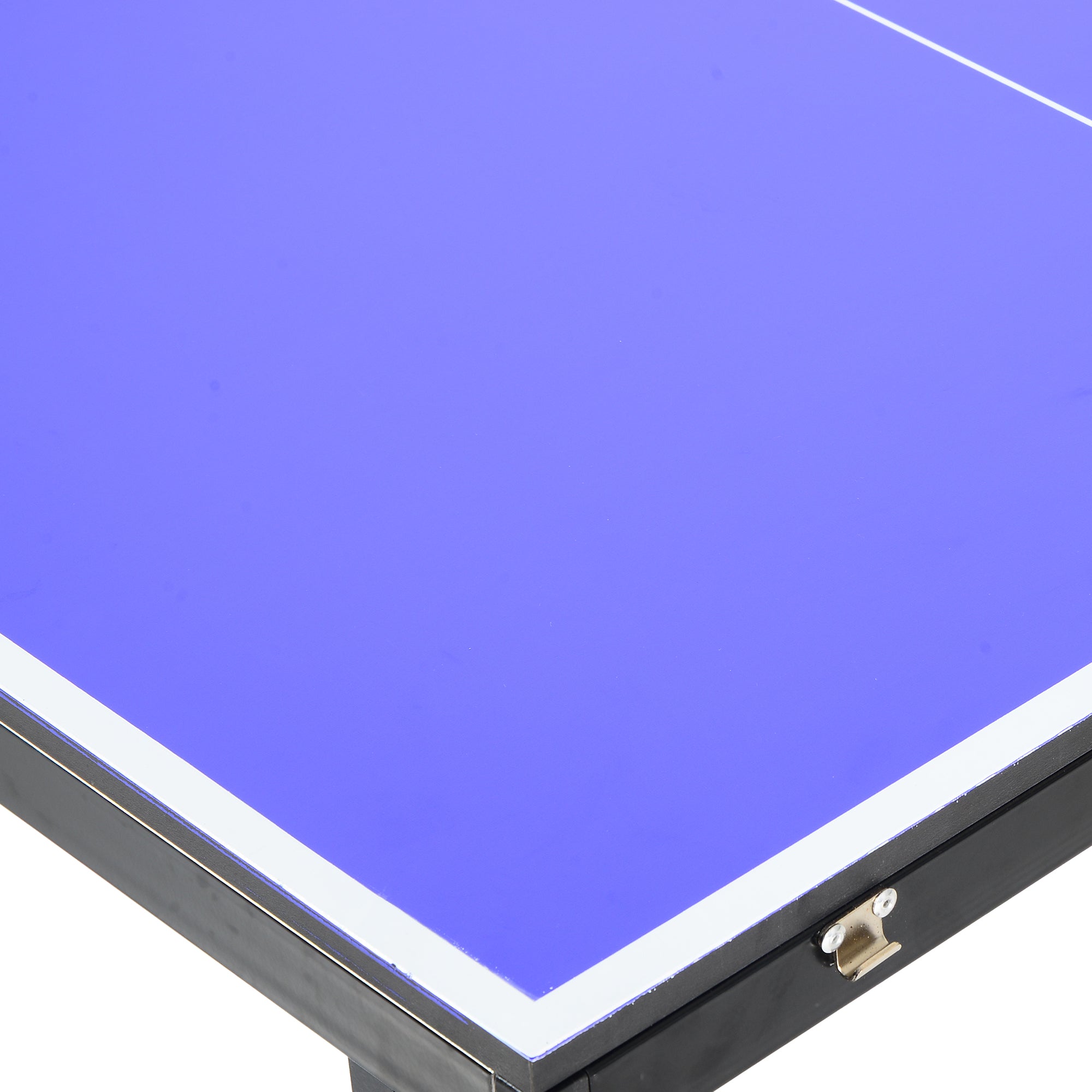 Folding Table Tennis Table, Portable Ping Pong Table with Side Handles, Net, Blue Game Tables at Gallery Canada