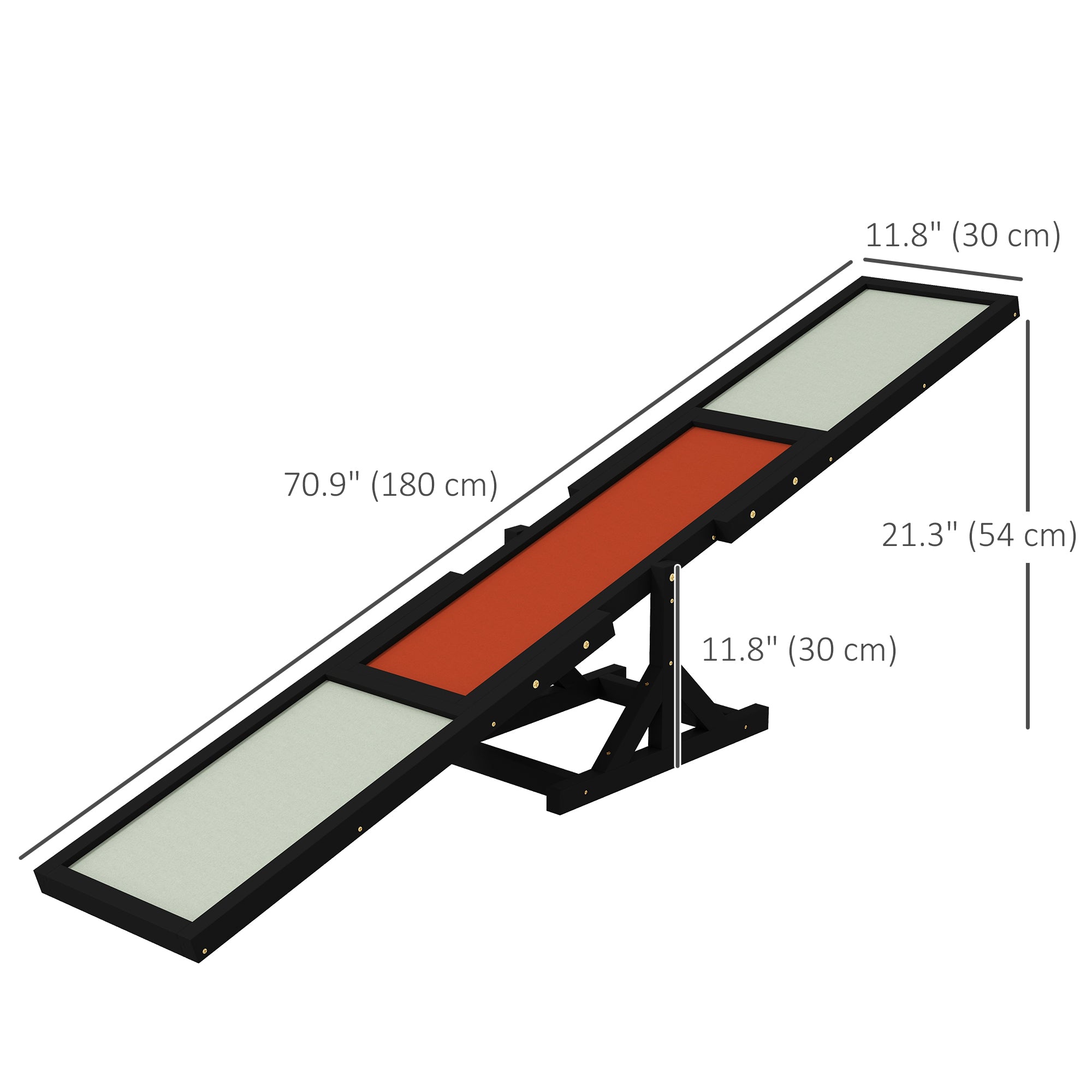 Wood Pet Seesaw, Dog Agility Training Equipment for Obedience Training, Weather Resistant, Black Dog Agility Training Equipment at Gallery Canada