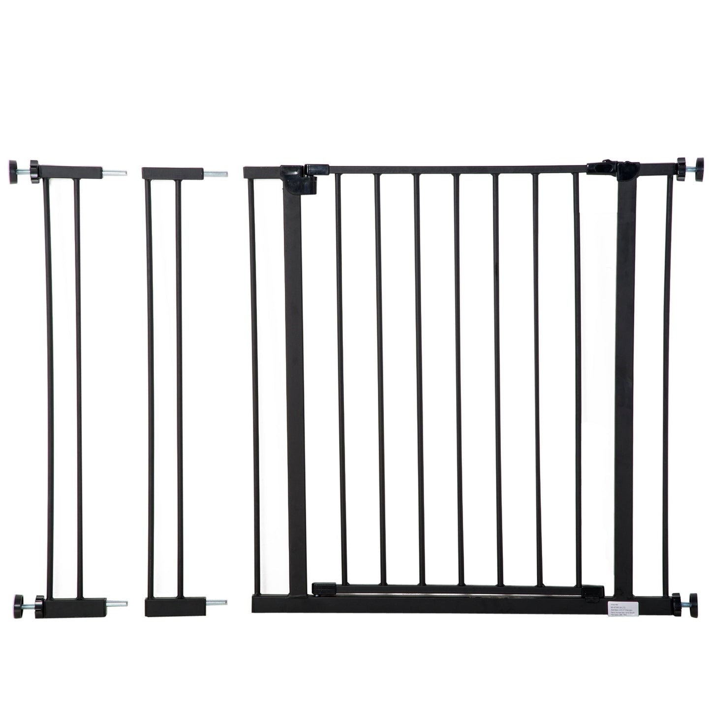 Pressure Fit Dog Gate Pet Barrier for stairs doorway, 29.9''- 42.1'' Width Black Houses, Kennels & Pens at Gallery Canada