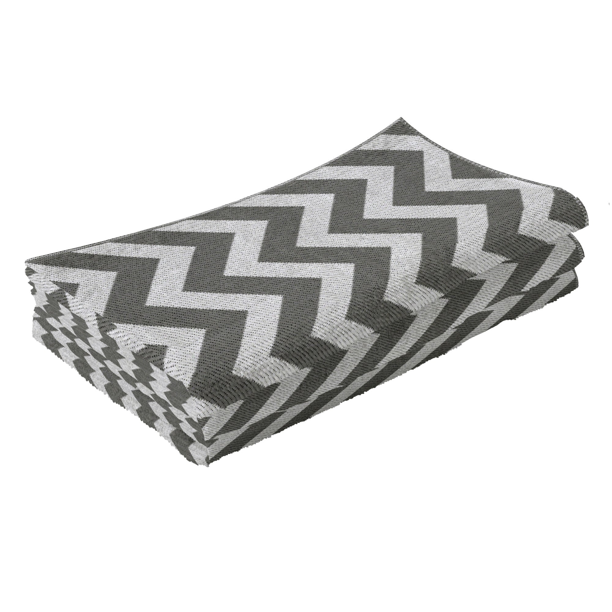 Reversible Outdoor RV Rug, Patio Floor Mat, 4' x 6' Plastic Straw Rug for Backyard, Deck, Beach, Camping, Grey &; White Garden Decor at Gallery Canada