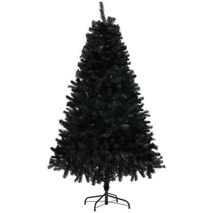 5ft Artificial Christmas Trees with Auto Open and Steel Base, Black Artificial Christmas Trees   at Gallery Canada