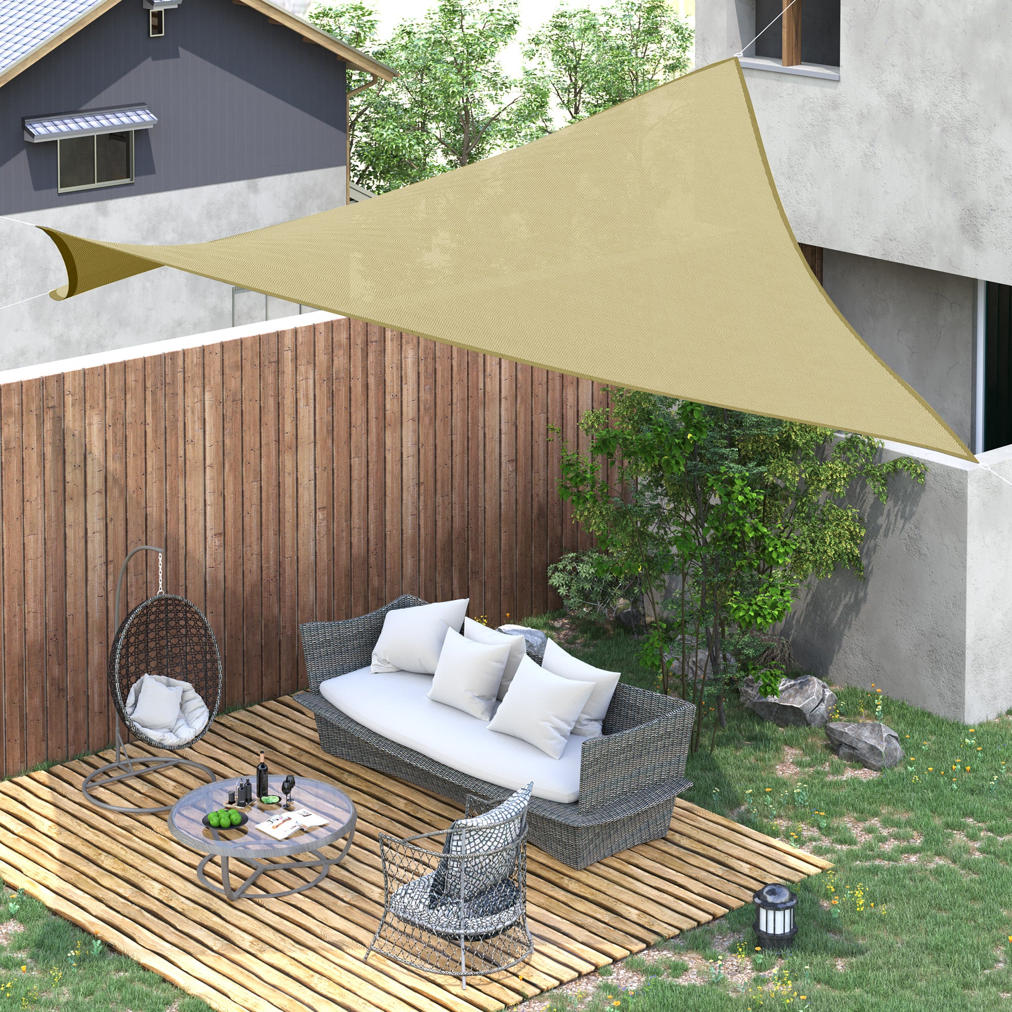 Square 12’ Canopy Sun Sail Shade Garden Cover UV Protector Outdoor Patio Lawn Shelter with Carrying Bag Sand Shade Sails at Gallery Canada