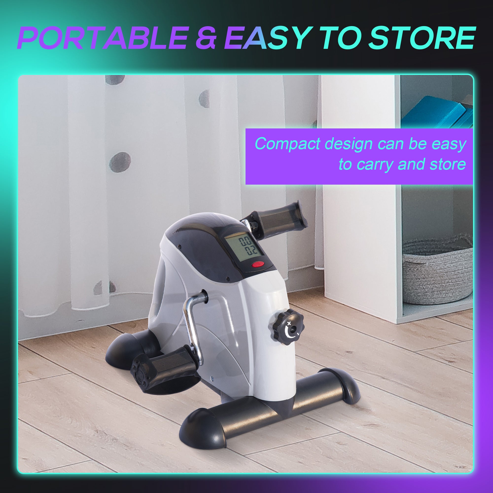 Portable Mini Exercise Bike Desk Pedal Indoor Cycle Fitness Hand Foot Exercise Machine w/ LCD Display Exercise & Stationary Bikes at Gallery Canada