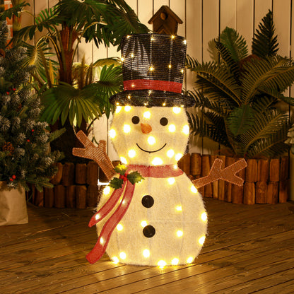 Light Up Snowman Yard Decoration, Lighted Snowman Christmas Decoration for Indoor and Outdoor, White Christmas Decorations   at Gallery Canada