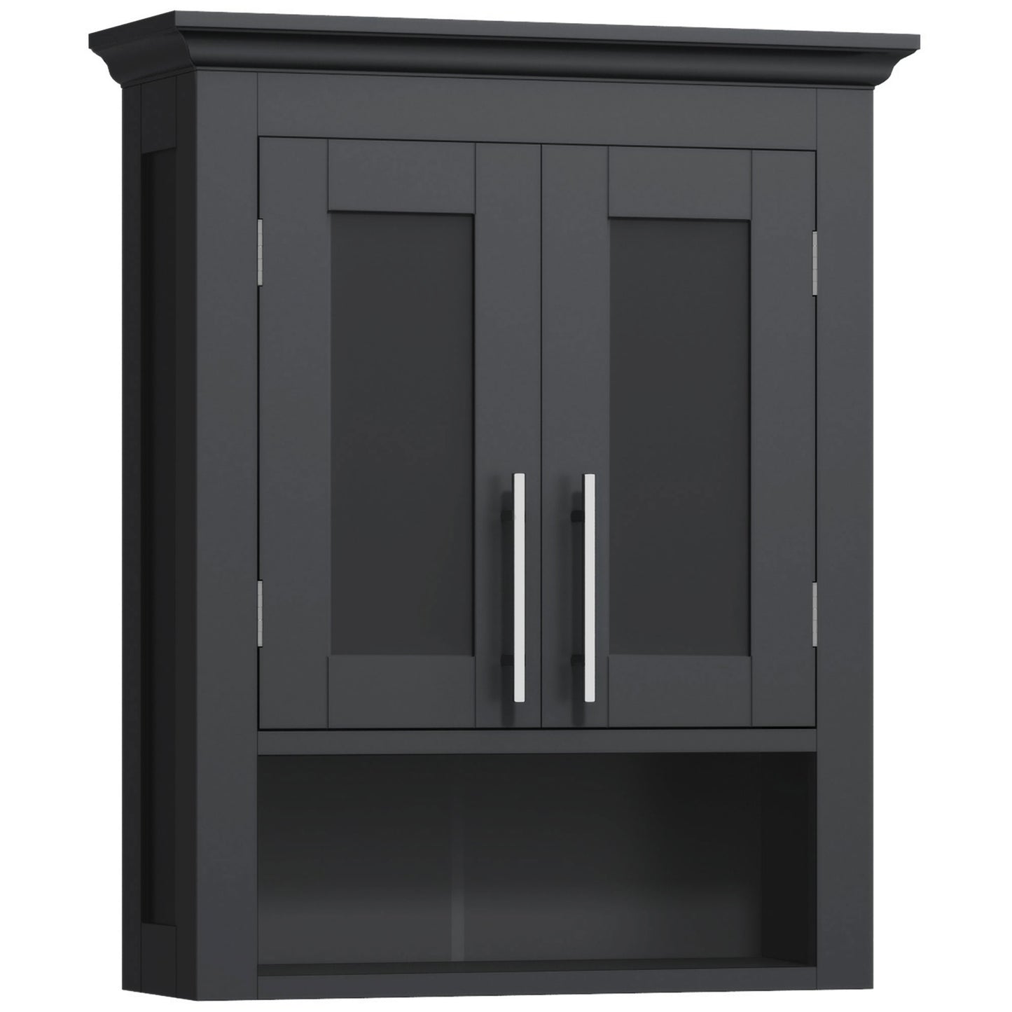 Bathroom Wall Cabinet, Medicine Cabinet, Toilet Storage Cabinet with Shelf for Living Room and Entryway, Black Bathroom Cabinets   at Gallery Canada