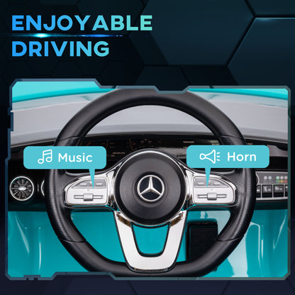 Mercedes-AMG Licensed 12V Ride on Car, Kids Electric Car with Remote Control, Spring Suspension, LED Lights, Light Blue Electric Toy Cars   at Gallery Canada