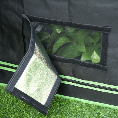 36" x 24" x 53" Mylar Hydroponic Grow Tent with Adjustable Vents and Floor Tray for Indoor Plant Growing, 3' x 2' Walk In Greenhouses   at Gallery Canada