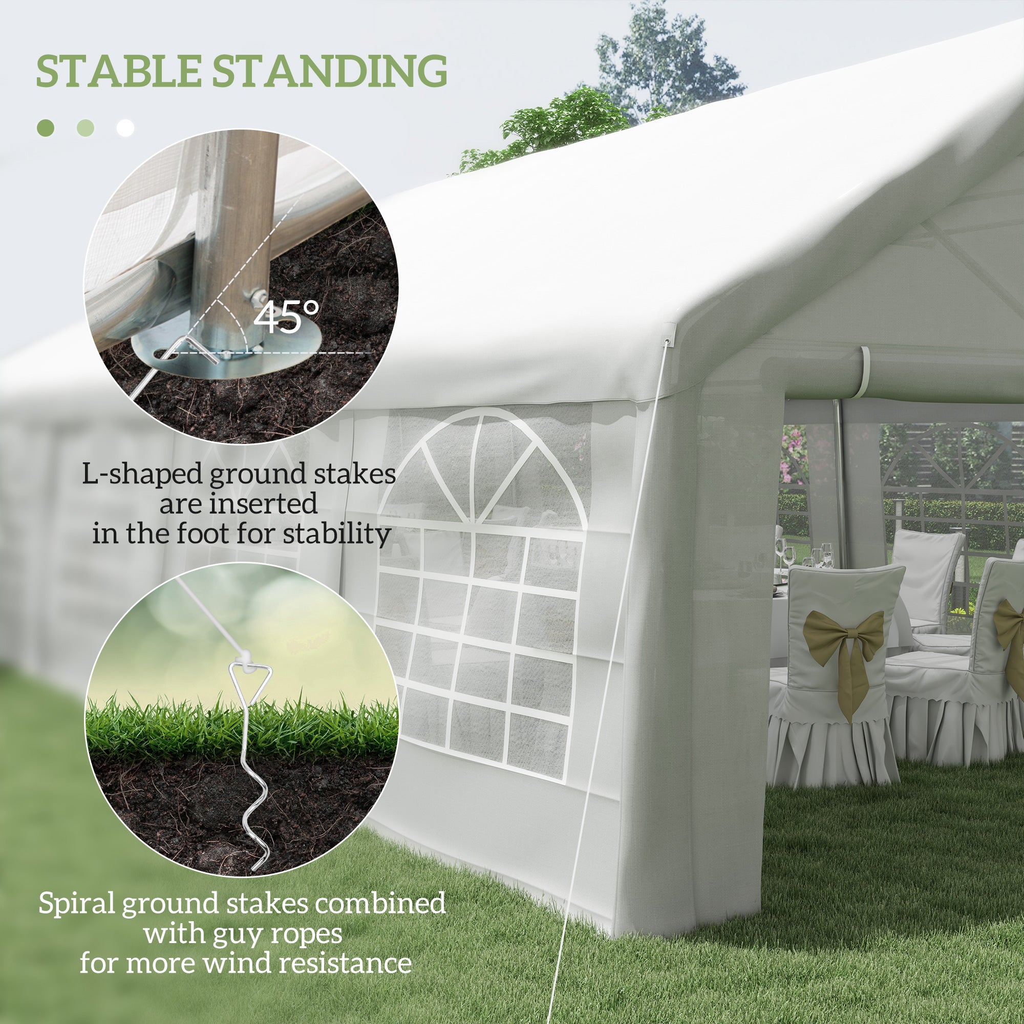 33'x20' Heavy Duty Steel Carport Garage Wedding Party Event Tent Shelter Gazebo Outdoor w/ Sidewalls Canopy Pavilion White Canopy Tents at Gallery Canada