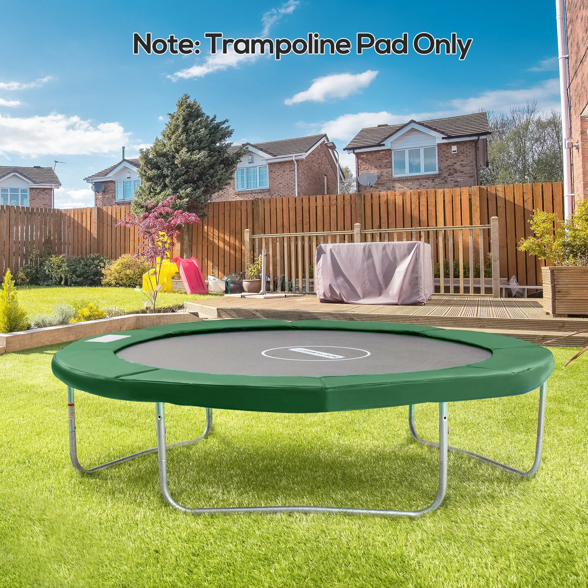 Φ10ft Trampoline Replacement Safety Pad Trampoline Pad Waterproof Spring Cover Green Trampolines   at Gallery Canada