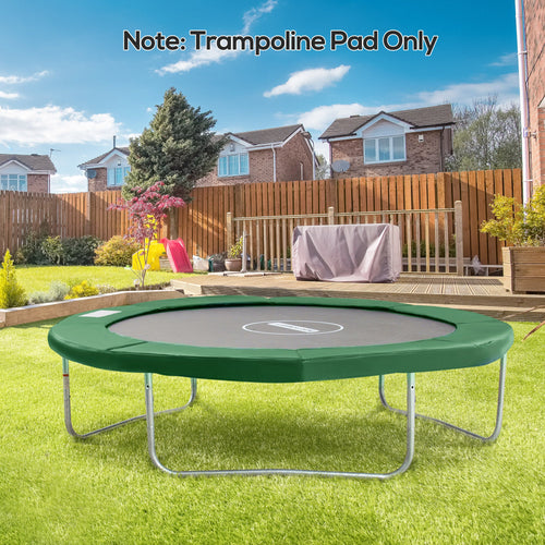 Φ10ft Trampoline Replacement Safety Pad Trampoline Pad Waterproof Spring Cover Green