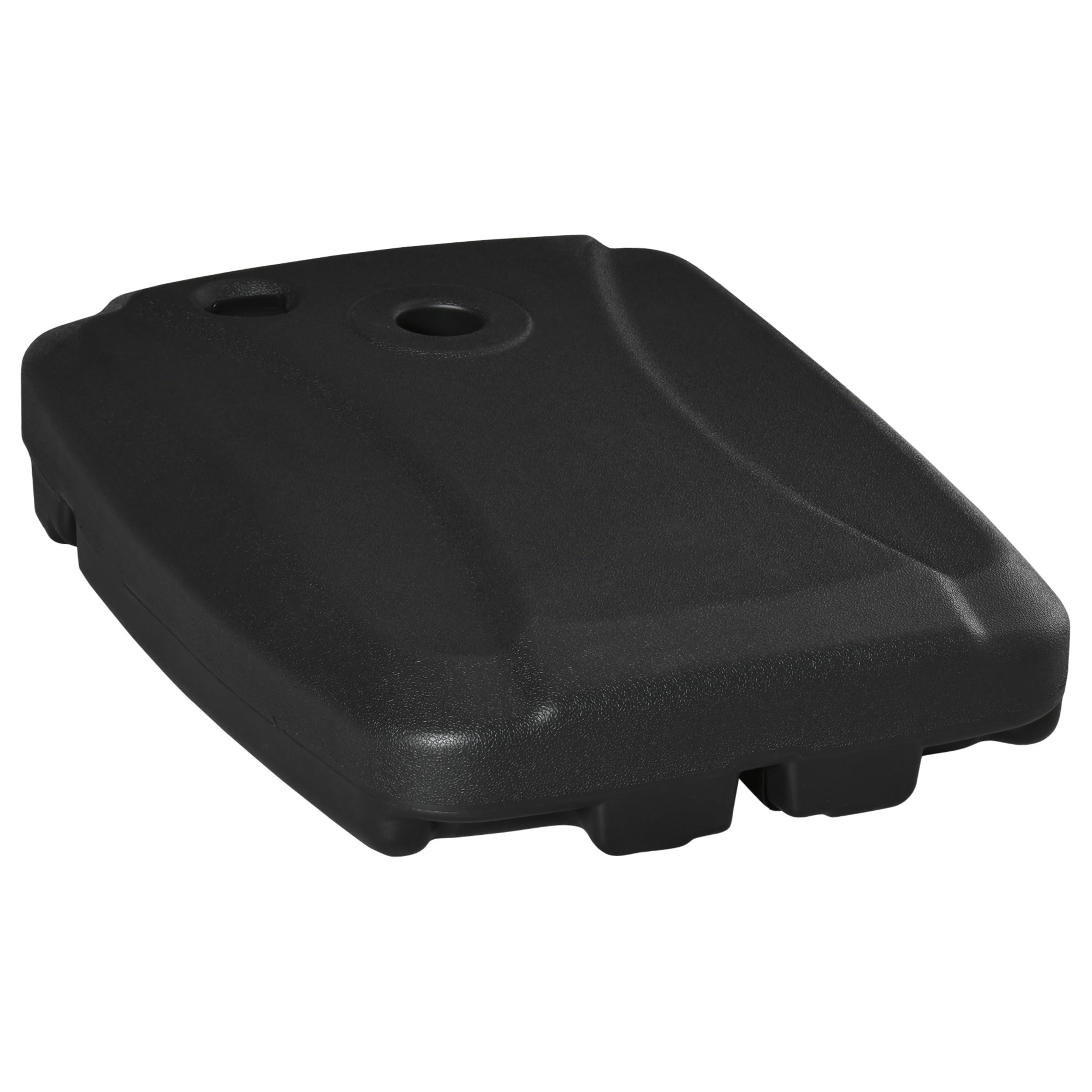 Cantilever Offset Umbrella Base Portable Square Parasol Weights with Wheels, Water and Sand Filled, Up to 165 lbs, Black Umbrella Bases at Gallery Canada