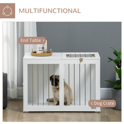 31.5" Dog Crate Furniture with Double Doors, for Medium Dogs, White Houses, Kennels & Pens   at Gallery Canada