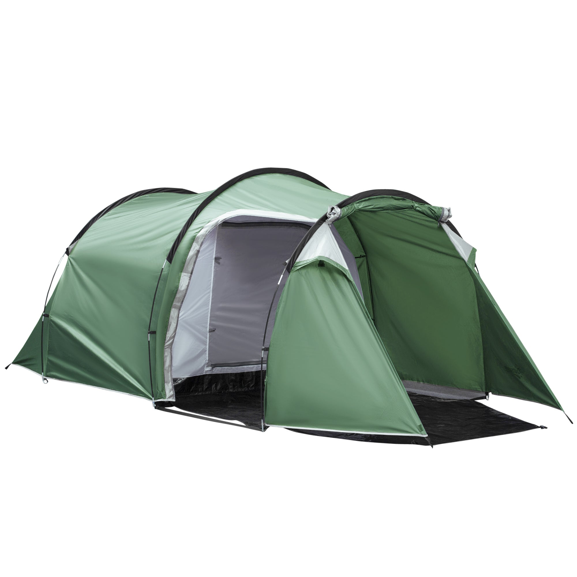 Pop Up Camping Tent with Vestibule Waterproof Tent for 2-3 Person, Dark Green Camping Tents Multi Colour  at Gallery Canada