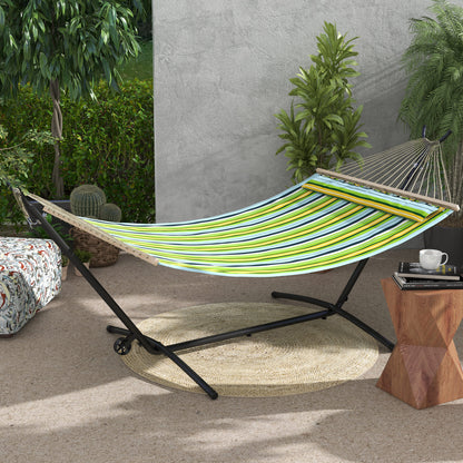 Portable 9.5ft Adjustable Hammock Stand with Wheels for Various Hammock Styles, Black Hammock Stands   at Gallery Canada