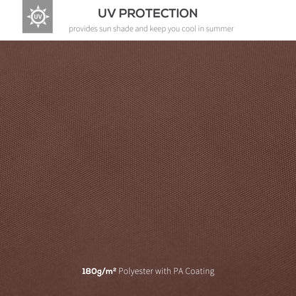 9.8' x 9.8' Square 2-Tier Gazebo Canopy Replacement Top Cover Outdoor Garden Sun Shade, Coffee Gazebo Canopy Replacement   at Gallery Canada