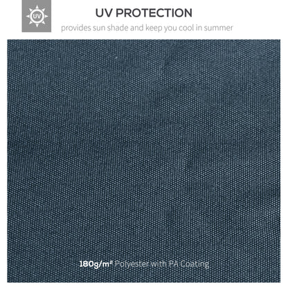 9.8' x 9.7' Square Gazebo Canopy Replacement UV Protected Top Cover Sun Shade Grey Gazebo Canopy Replacement   at Gallery Canada