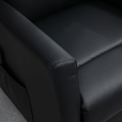 Power Lift Recliner Chair with Remote Control Side Pocket for Living Room Home Office Study Black Electric Power Lift Chairs   at Gallery Canada